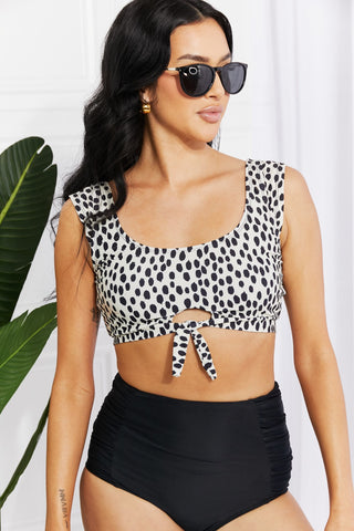 Shop Marina West Swim Sanibel Crop Swim Top and Ruched Bottoms Set in Black Now On Klozey Store - Trendy U.S. Premium Women Apparel & Accessories And Be Up-To-Fashion!
