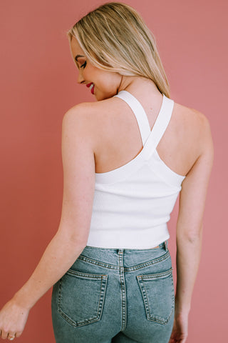 Shop Ribbed Sleeveless Cropped Top Now On Klozey Store - Trendy U.S. Premium Women Apparel & Accessories And Be Up-To-Fashion!