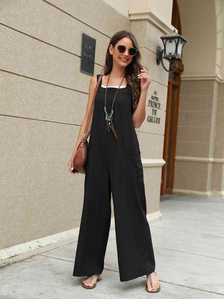 Shop Square Neck Sleeveless Jumpsuit Now On Klozey Store - Trendy U.S. Premium Women Apparel & Accessories And Be Up-To-Fashion!