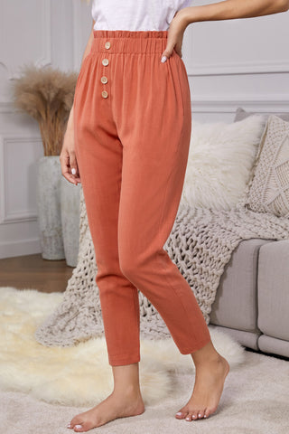 Shop Linen Blend Pocketed Pants Now On Klozey Store - U.S. Fashion And Be Up-To-Fashion!