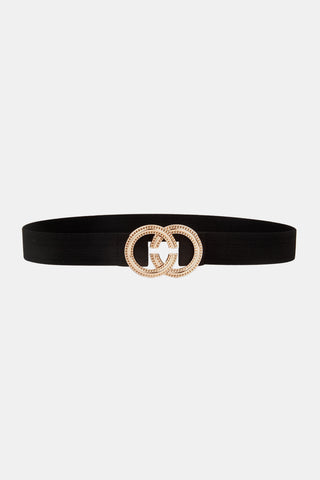 Shop Double Hoop Buckle Elastic Belt Now On Klozey Store - Trendy U.S. Premium Women Apparel & Accessories And Be Up-To-Fashion!