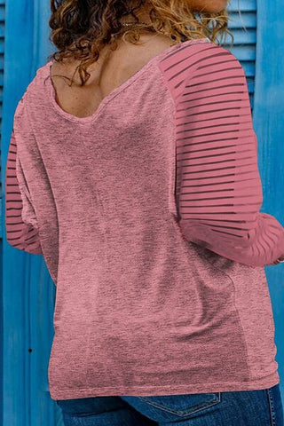 Shop Plus Size MERRY CHRISTMAS Striped Long Sleeve T-Shirt Now On Klozey Store - Trendy U.S. Premium Women Apparel & Accessories And Be Up-To-Fashion!