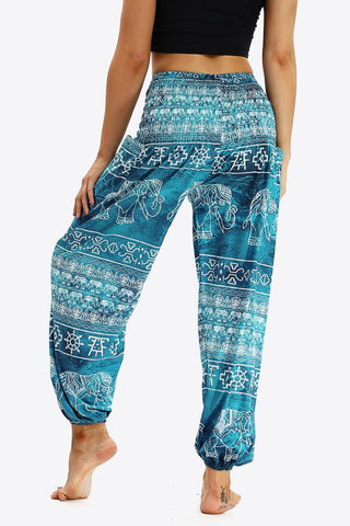Shop Elephant Print Pocket Joggers Now On Klozey Store - Trendy U.S. Premium Women Apparel & Accessories And Be Up-To-Fashion!