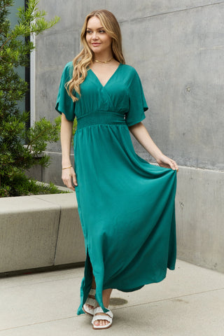 Shop ODDI Full Size Woven Wrap Maxi Dress Now On Klozey Store - Trendy U.S. Premium Women Apparel & Accessories And Be Up-To-Fashion!