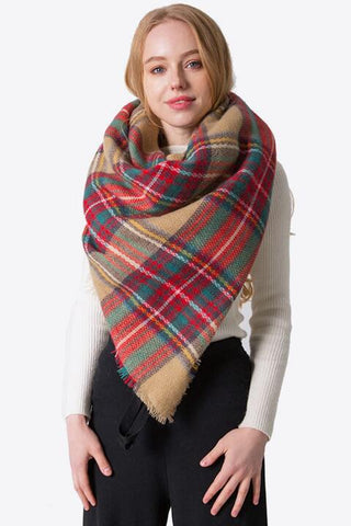 Shop Plaid Imitation Cashmere Scarf Now On Klozey Store - Trendy U.S. Premium Women Apparel & Accessories And Be Up-To-Fashion!