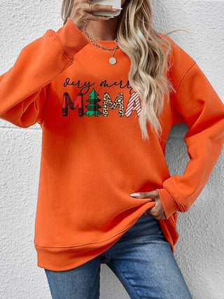 Shop Letter Graphic Round Neck Long Sleeve Sweatshirt Now On Klozey Store - U.S. Fashion And Be Up-To-Fashion!