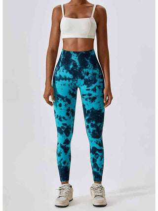 Shop Tie Dye Wide Waistband Active Leggings Now On Klozey Store - Trendy U.S. Premium Women Apparel & Accessories And Be Up-To-Fashion!