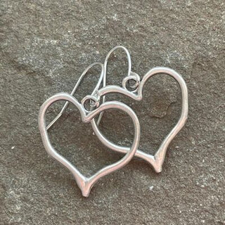 Shop Alloy Silver-Plated Heart Dangle Earrings Now On Klozey Store - Trendy U.S. Premium Women Apparel & Accessories And Be Up-To-Fashion!