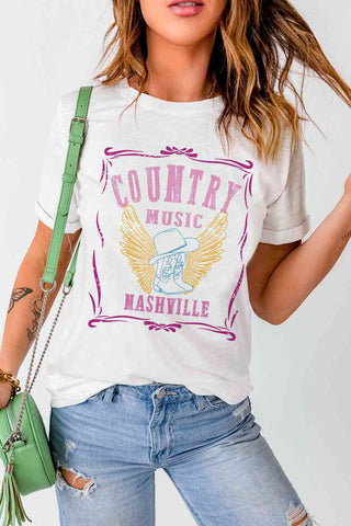 Shop COUNTRY MUSIC NASHVILLE Graphic Tee Now On Klozey Store - Trendy U.S. Premium Women Apparel & Accessories And Be Up-To-Fashion!