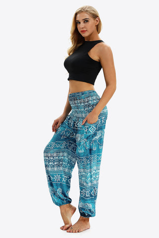 Shop Elephant Print Pocket Joggers Now On Klozey Store - Trendy U.S. Premium Women Apparel & Accessories And Be Up-To-Fashion!