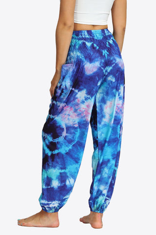 Shop Tie-Dye Smocked Joggers Now On Klozey Store - Trendy U.S. Premium Women Apparel & Accessories And Be Up-To-Fashion!