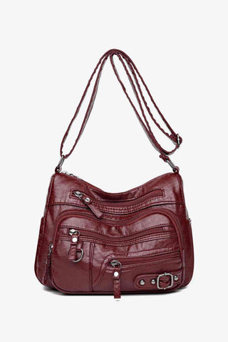 Shop Multi-Pocket PU Leather Crossbody Bag Now On Klozey Store - Trendy U.S. Premium Women Apparel & Accessories And Be Up-To-Fashion!