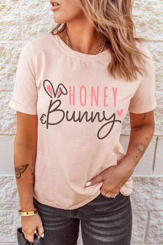 Shop HONEY BUNNY Graphic Easter Tee Now On Klozey Store - Trendy U.S. Premium Women Apparel & Accessories And Be Up-To-Fashion!