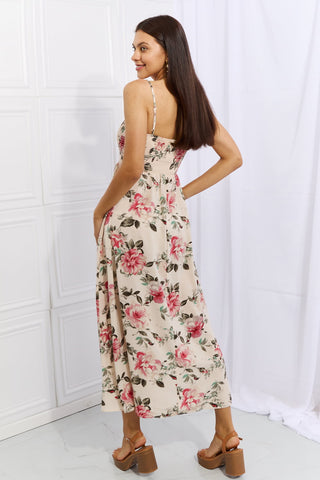 Shop OneTheLand Hold Me Tight Sleevless Floral Maxi Dress in Pink Now On Klozey Store - Trendy U.S. Premium Women Apparel & Accessories And Be Up-To-Fashion!