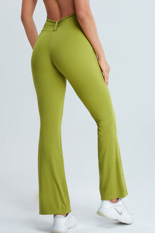 Shop Ruched High Waist Active Pants Now On Klozey Store - Trendy U.S. Premium Women Apparel & Accessories And Be Up-To-Fashion!