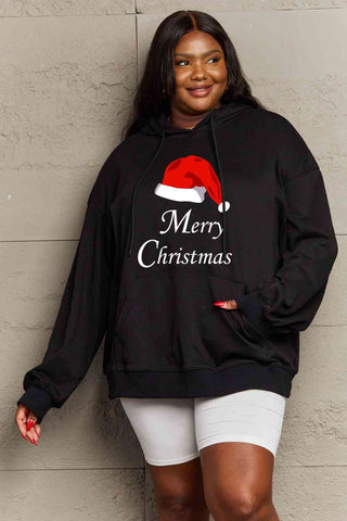 Shop Simply Love Full Size MERRY CHRISTMAS Graphic Hoodie Now On Klozey Store - Trendy U.S. Premium Women Apparel & Accessories And Be Up-To-Fashion!