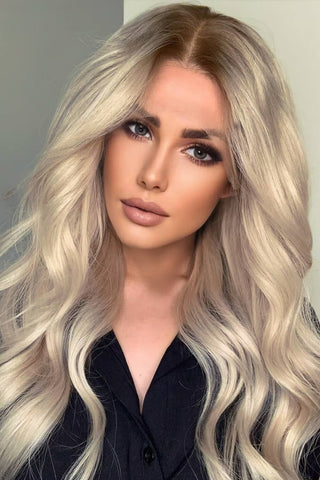 Shop 13*2" Wave Lace Front Synthetic Wigs in Gold 26" Long 150% Density Now On Klozey Store - Trendy U.S. Premium Women Apparel & Accessories And Be Up-To-Fashion!