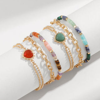 Shop Heart Triple-Layered Bracelet Now On Klozey Store - Trendy U.S. Premium Women Apparel & Accessories And Be Up-To-Fashion!