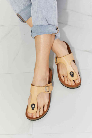 Shop MMShoes Drift Away T-Strap Flip-Flop in Sand Now On Klozey Store - Trendy U.S. Premium Women Apparel & Accessories And Be Up-To-Fashion!