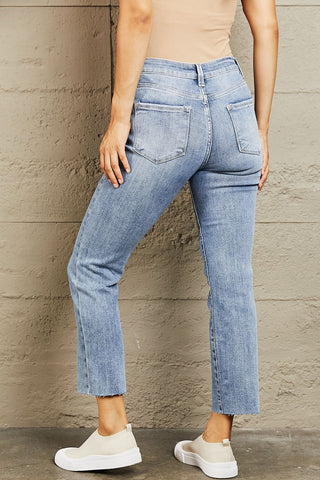 Shop BAYEAS Mid Rise Cropped Slim Jeans Now On Klozey Store - Trendy U.S. Premium Women Apparel & Accessories And Be Up-To-Fashion!