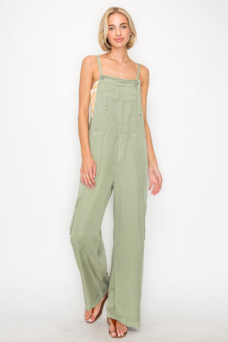 Shop RISEN Wide Leg Tencel Overalls Now On Klozey Store - Trendy U.S. Premium Women Apparel & Accessories And Be Up-To-Fashion!