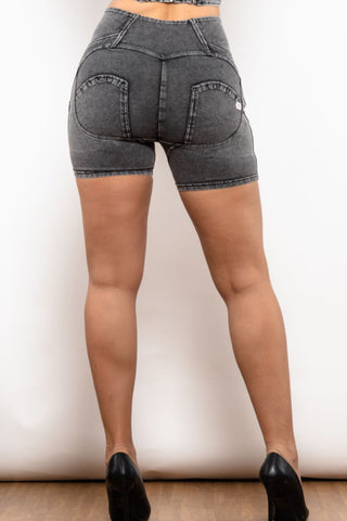 Shop Full Size Side Stripe Zip Closure Denim Shorts Now On Klozey Store - Trendy U.S. Premium Women Apparel & Accessories And Be Up-To-Fashion!