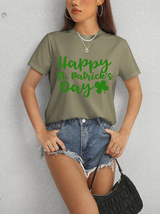 Shop HAPPY ST. PATRICK'S DAY Short Sleeve T-Shirt Now On Klozey Store - Trendy U.S. Premium Women Apparel & Accessories And Be Up-To-Fashion!