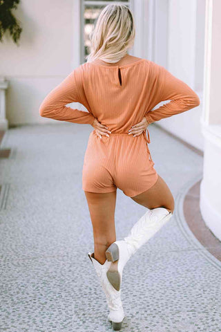 Shop Long Sleeve Round Neck Romper Now On Klozey Store - Trendy U.S. Premium Women Apparel & Accessories And Be Up-To-Fashion!