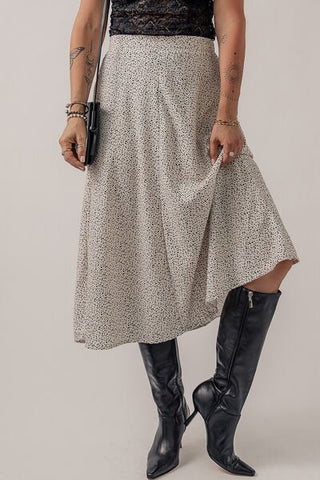 Shop Speckle High Waist Midi Skirt Now On Klozey Store - Trendy U.S. Premium Women Apparel & Accessories And Be Up-To-Fashion!
