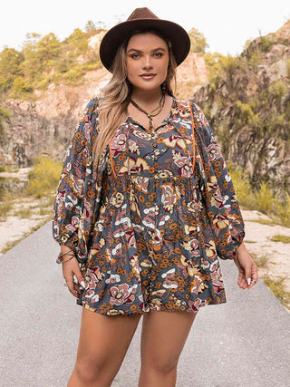 Shop Plus Size Long Sleeve Romper Now On Klozey Store - Trendy U.S. Premium Women Apparel & Accessories And Be Up-To-Fashion!
