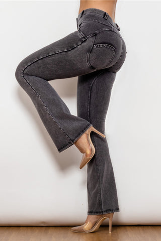 Shop Two-Button Flare Jeans Now On Klozey Store - U.S. Fashion And Be Up-To-Fashion!