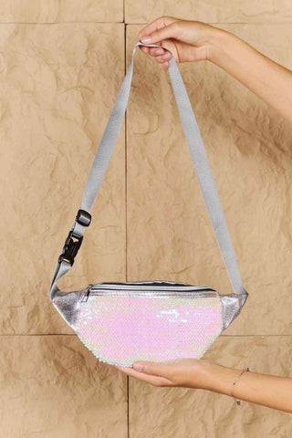Shop Fame Festival Baby Sequin Front Single Zipper Fanny Pack Now On Klozey Store - Trendy U.S. Premium Women Apparel & Accessories And Be Up-To-Fashion!