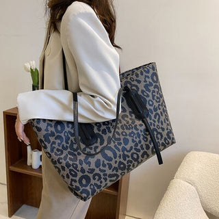 Shop PU Leather Leopard Tote Bag Now On Klozey Store - Trendy U.S. Premium Women Apparel & Accessories And Be Up-To-Fashion!