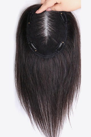 Shop 12" 9*14 Fully Hand Made Human Virgin Hair Topper in Black 150% Density Now On Klozey Store - Trendy U.S. Premium Women Apparel & Accessories And Be Up-To-Fashion!
