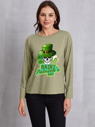 Shop SAINT PATRICK'S DAY Round Neck T-Shirt Now On Klozey Store - Trendy U.S. Premium Women Apparel & Accessories And Be Up-To-Fashion!