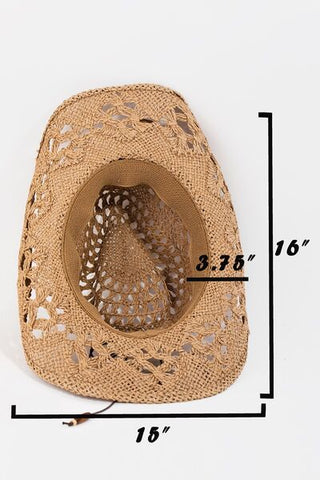 Shop Fame Cutout Strap Weave Straw Hat Now On Klozey Store - Trendy U.S. Premium Women Apparel & Accessories And Be Up-To-Fashion!