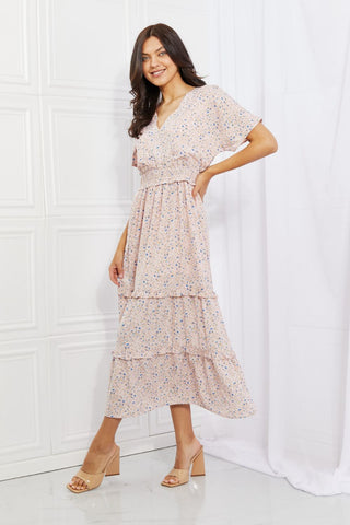Shop HEYSON Sweet Talk Kimono Sleeve Maxi Dress in Blush Pink Now On Klozey Store - U.S. Fashion And Be Up-To-Fashion!