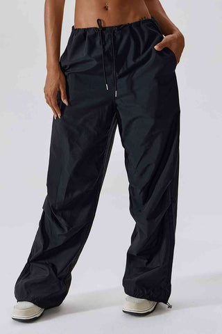 Shop Long Loose Fit Pocketed Sports Pants Now On Klozey Store - Trendy U.S. Premium Women Apparel & Accessories And Be Up-To-Fashion!