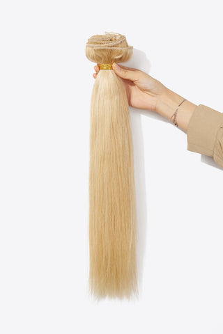 Shop 18" 200g #613 Straight Clip-in Hair Extensions Human Hair Now On Klozey Store - Trendy U.S. Premium Women Apparel & Accessories And Be Up-To-Fashion!