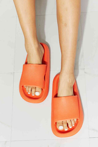 Shop MMShoes Arms Around Me Open Toe Slide in Orange Now On Klozey Store - Trendy U.S. Premium Women Apparel & Accessories And Be Up-To-Fashion!