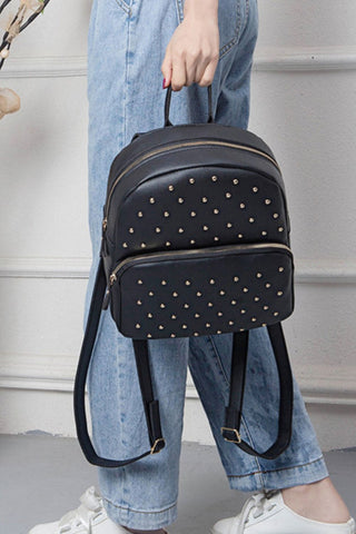 Shop Studded PU Leather Backpack Now On Klozey Store - Trendy U.S. Premium Women Apparel & Accessories And Be Up-To-Fashion!