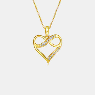 Shop Moissanite 925 Sterling Silver Heart Necklace Now On Klozey Store - Trendy U.S. Premium Women Apparel & Accessories And Be Up-To-Fashion!
