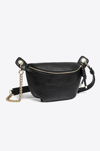 Shop PU Leather Chain Strap Crossbody Bag Now On Klozey Store - U.S. Fashion And Be Up-To-Fashion!
