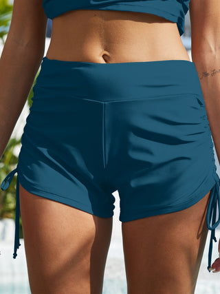 Shop Drawstring Mid-Rise Waist Swim Shorts Now On Klozey Store - Trendy U.S. Premium Women Apparel & Accessories And Be Up-To-Fashion!