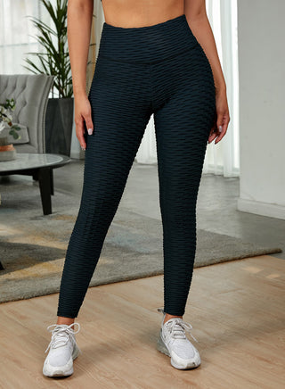 Shop Textured High Waist Active Leggings Now On Klozey Store - Trendy U.S. Premium Women Apparel & Accessories And Be Up-To-Fashion!