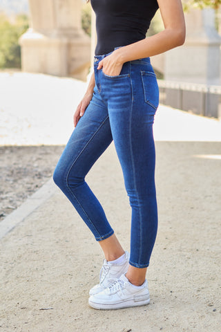 Shop BAYEAS Skinny Cropped Jeans Now On Klozey Store - Trendy U.S. Premium Women Apparel & Accessories And Be Up-To-Fashion!