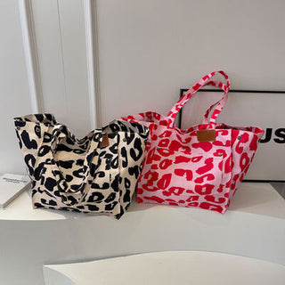 Shop Animal Print Canvas Tote Bag Now On Klozey Store - Trendy U.S. Premium Women Apparel & Accessories And Be Up-To-Fashion!