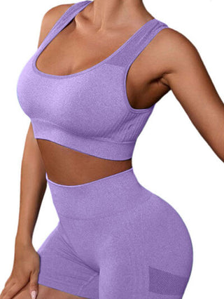 Shop Cutout Scoop Neck Tank and Shorts Active Set Now On Klozey Store - Trendy U.S. Premium Women Apparel & Accessories And Be Up-To-Fashion!