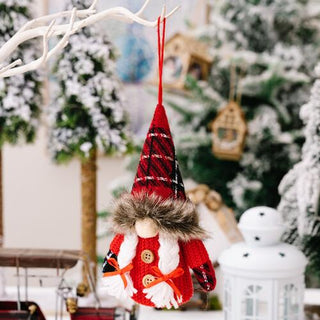 Shop 2-Piece Christmas Plaid Faceless Doll Hanging Widgets Now On Klozey Store - Trendy U.S. Premium Women Apparel & Accessories And Be Up-To-Fashion!