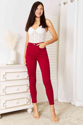 Shop Judy Blue Full Size High Waist Tummy Control Skinny Jeans Now On Klozey Store - Trendy U.S. Premium Women Apparel & Accessories And Be Up-To-Fashion!